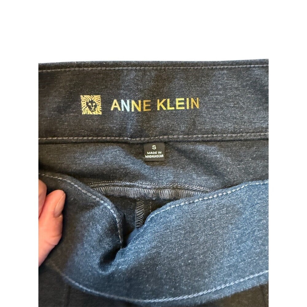 Anne Klein Jeans Womens Small Blue Pull On Straight Leg Pants - Picture 3 of 5